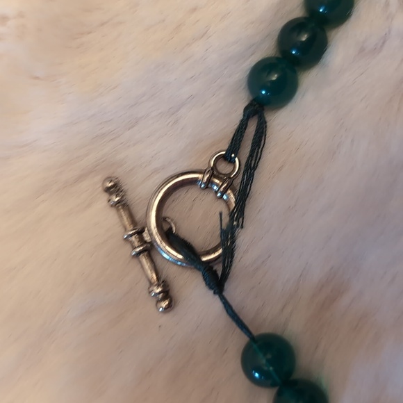 Raw Jade Beaded Necklace - Picture 8 of 10